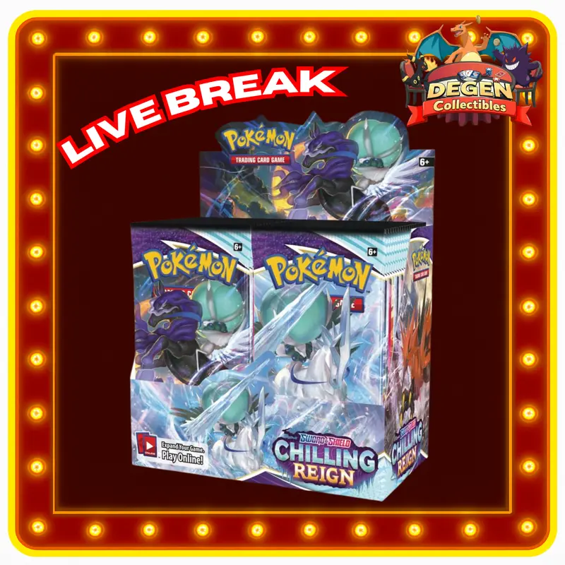 Pokemon TCG [ENG] Chilling Reign Booster Box - LIVE RIP ONLY