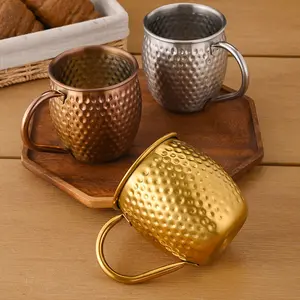 Stainless Steel Moscow Mule Cocktails Cup, Kitchen Bar Beer Mug, Coffee Cup, Drinkware, Durable, Reusable and Stylish, Perfect for Parties and Daily Use