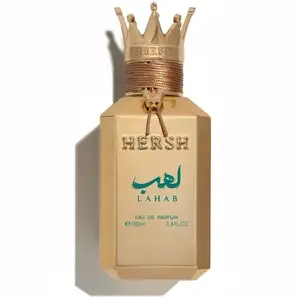 Men's Hersh Lahab Arabian Perfume 100ml Long-LastingWoody-Amber Fragrances and Perfumes with Smoky Oud,Musk, Spicy Notes, Boxed Bottled Single Item  bold arabian perfume luxurious gift