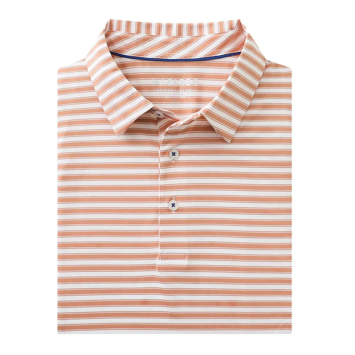 MAELREG Men's Striped Golf Polo Shirt Short Sleeve Moisture Wicking Lightweight Comfortable Performance Collared Casual Athletic Top