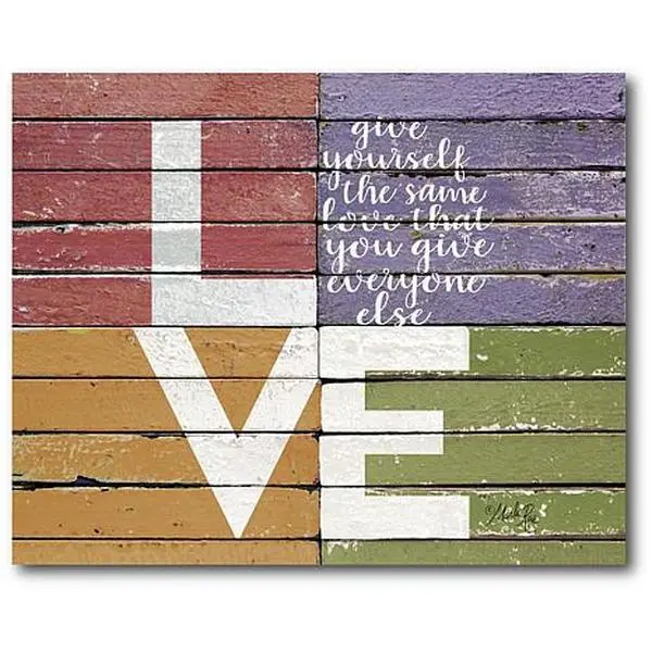 Courtside Market LOVE Canvas Wall Art - 16" x 20"
