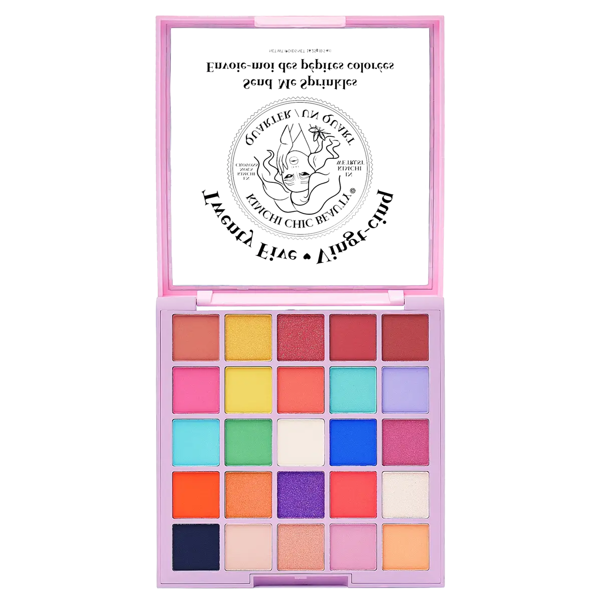 KimChi Chic Beauty Twenty Five Eyeshadow Palette - Matte and Shimmer Color Shades, Cosmetic Makeup