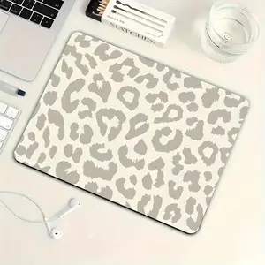 Fashionable Light Grey Leopard Print Mouse Pad, Anti-slip, Durable, Thickened 3mm Design, Y Smooth Touch, Suitable for Office Work and Gaming, Perfect Gift for Students and Office Workers