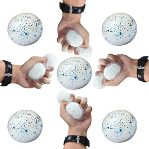Snow Ball Crunch Stress Relief Toy, Hand Pressure Release, Decompression Squeeze, Snowball Shape Fidget Ball, Fun and Relaxing Sensory Play