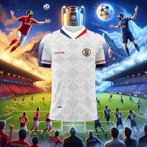 Haiti Style White Soccer Jersey 2025 Men's Lightweight Breathable Football Shirt Match Day Fit Athletic Fan Jersey S-5XL Gift for Him