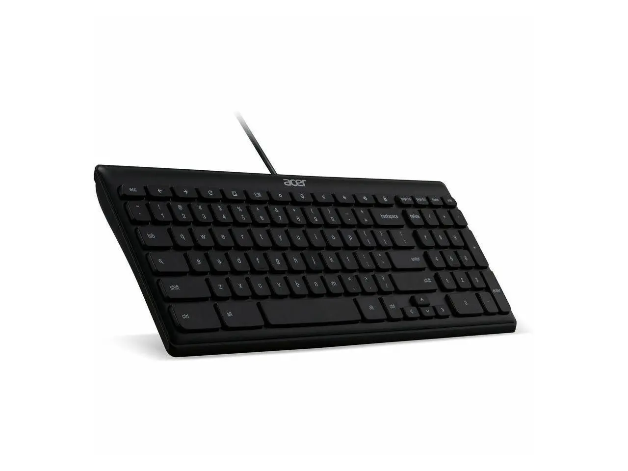 Acer AKB910 Wired USB Keyboard – Compact Design, Full-Size Keys, Chrome OS Compatible - Black