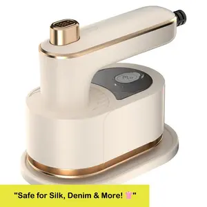 Mini Travel Iron for Clothes, Portable Handheld Iron Steam with Dry And Wet Ironing for Home Business Clothing(50ml Water,40W)