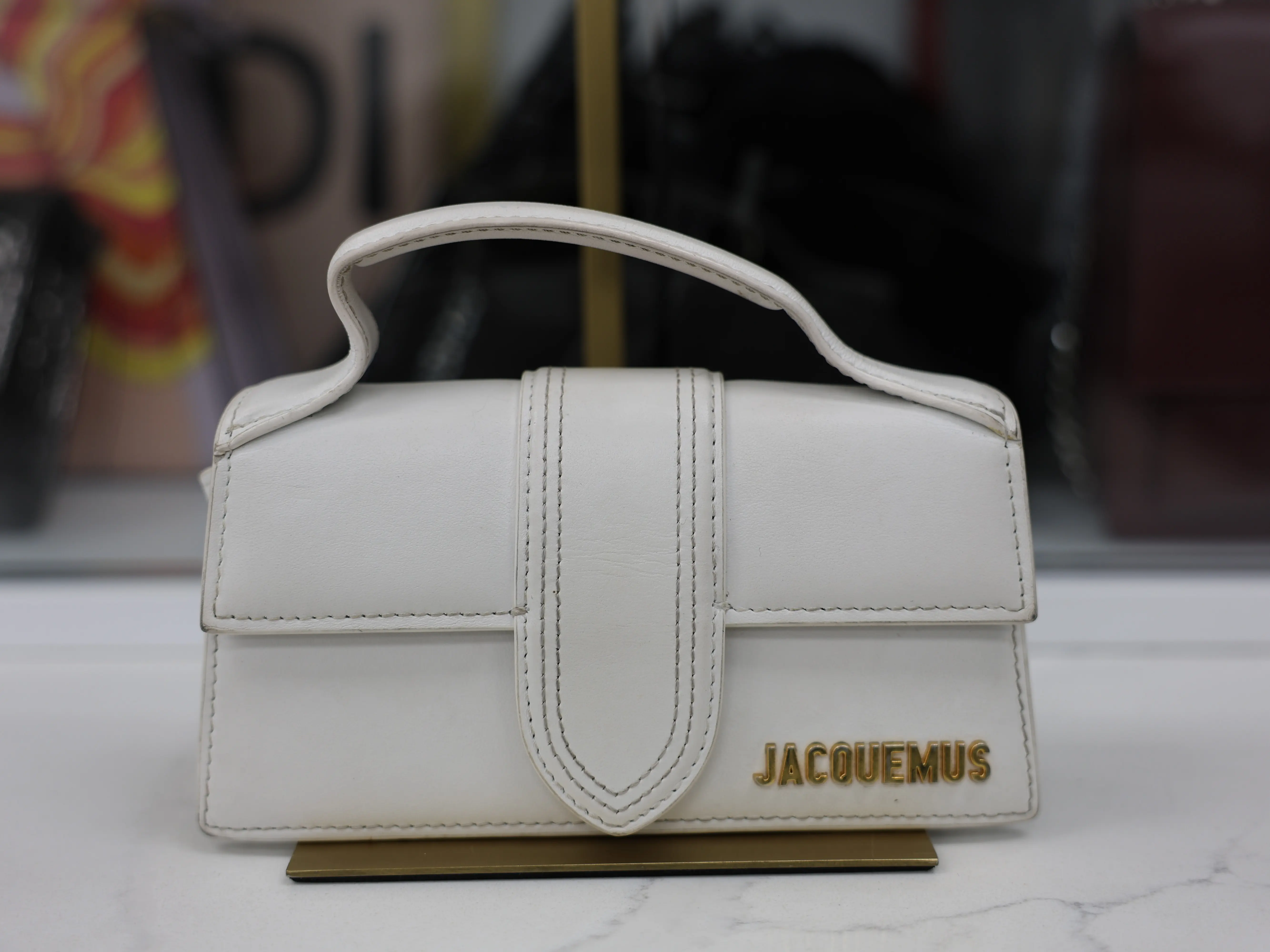 Pre-owned jacquemus LEATHER Crossbody Bags LE BAMBINO HANDBAG