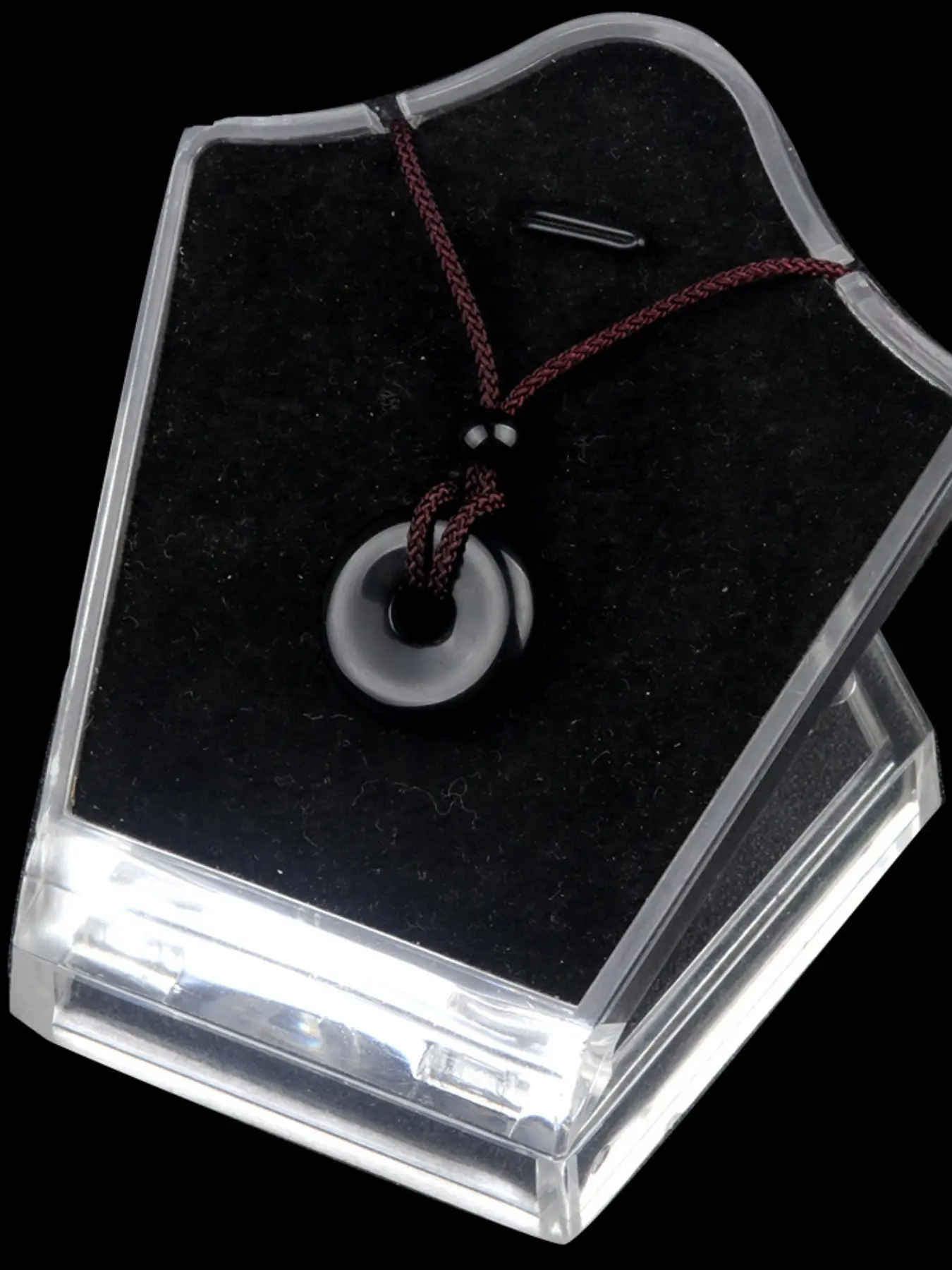 3/5pcs Natural Crystal Agate Necklace, Handmade Donut Pendant, Adjustable Rope Jewelry, Unisex Healing Crystal Style, Gift for Couples Friends, Pendant Design, Natural Stone Necklace