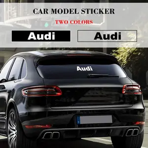 Audi Car Decal Letter Stickers, Fits Side Skirts, Door, Hood, Rear Window, Sport Style Decoration, Waterproof Sunproof, Automotive Decals