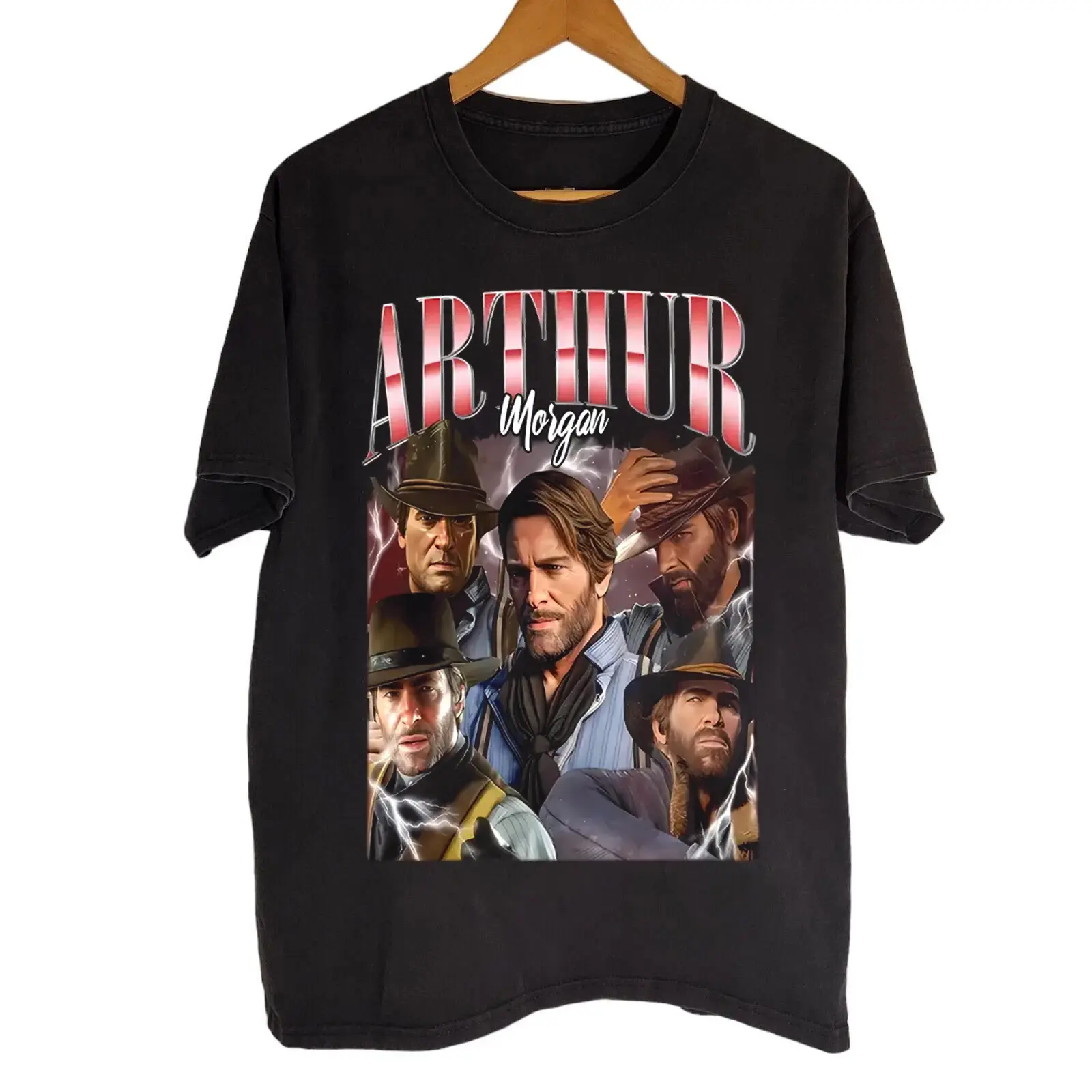 Arthur Morgan Red Dead Redemption Desert Sunset T Shirt Gift For Fans Western Gaming Tee