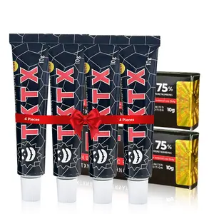 4 Pcs Tattoo Numbing Cream – Maximum Strength Topical Anesthetic Cream for Pain Relief During Tattoos, Piercings & Microblading Laser Hair Removal