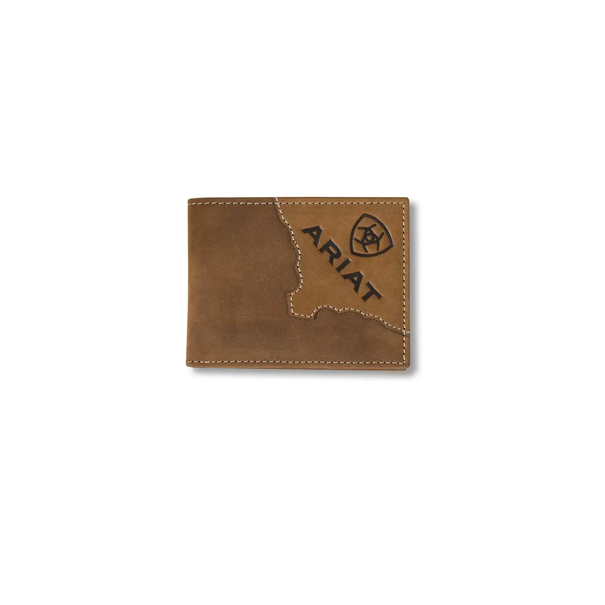 Ariat Two Tone Leather Bi-Fold Wallet - Tan
