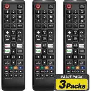 3 Pack Remote for All Samsung TV Remote, Replacement Compatible with All Samsung Smart TVs, LCD, LED, 3D, HDTV, Series TVs-USA