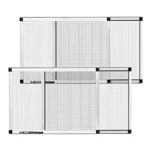 VEVOR Adjustable Window Screen, 15" H x 21" - 40" W, 2 Packs Expandable Windows Screens with Aluminum Frame and Durable Mesh, Horizontal or Convert to Vertical Adjustable Installation, for Home House