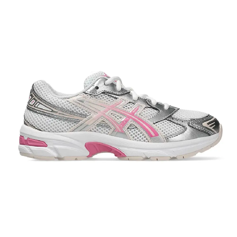 Youth ASICS Gel-1130 White/Dragon Fruit (1204A169-107) (GS)