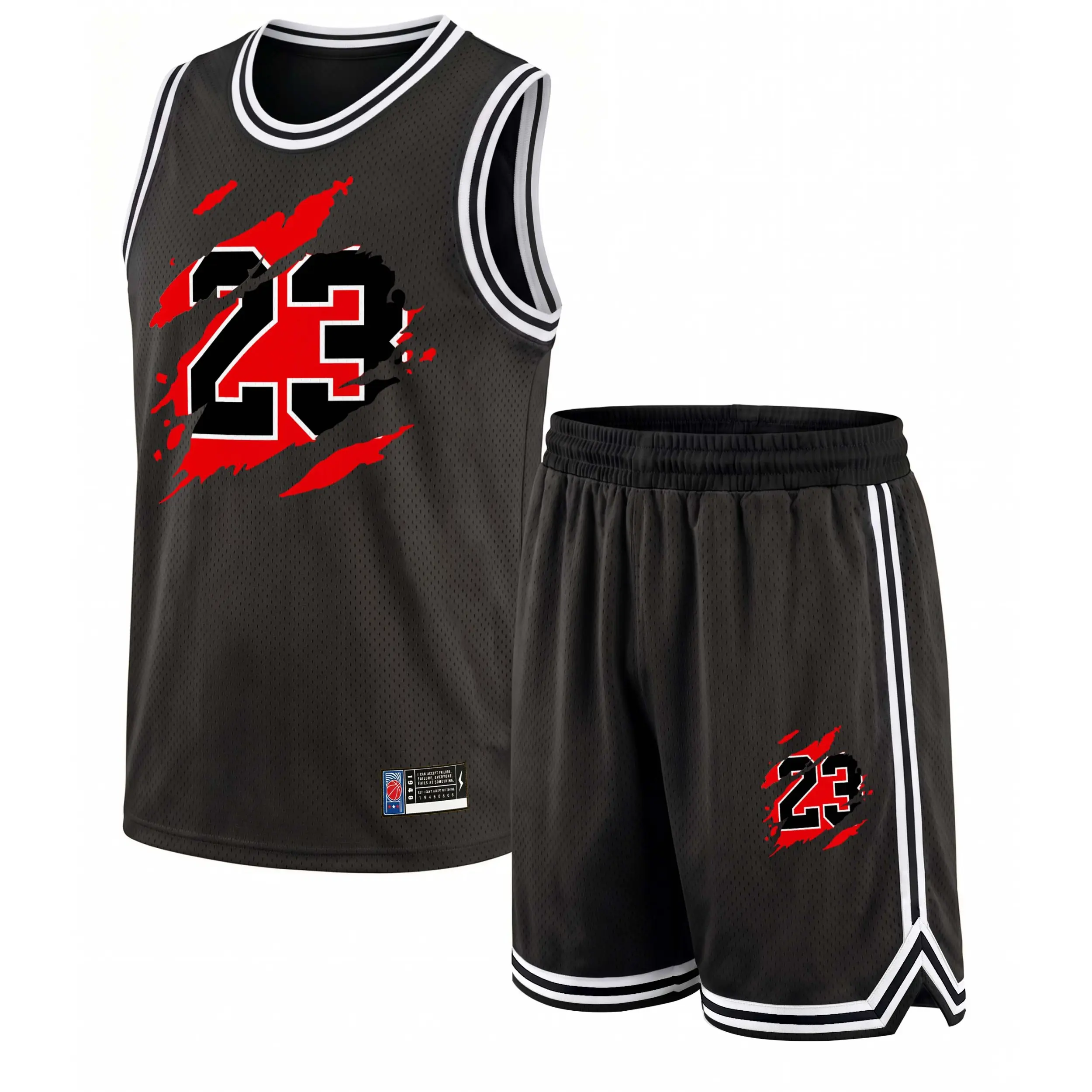 Men's 2-Piece Basketball Set, Color Block Loose-Fit Athleisure in Breathable Mesh, Quick Dry for Gym Training, S/M, Dry Clean, Gym Outfits, Athletic Gym Tops