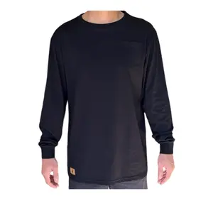 Anc Workwear Men's Classic Breeze - Lightweight Short Sleeve or long sleeve Pocket T-Shirt for Ultimate Comfort & Functionality- Menswear Top Longsleeves Crewneck Round Neck