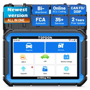 TOPDON ArtiDiag Pro Bidirectional Scan Tool, ECU Coding OBD2 Scanner Diagnostic Tool, 2 Years FreeUpdate(Worth 300)/FCA Autoauth/35+ Services system diagnostic