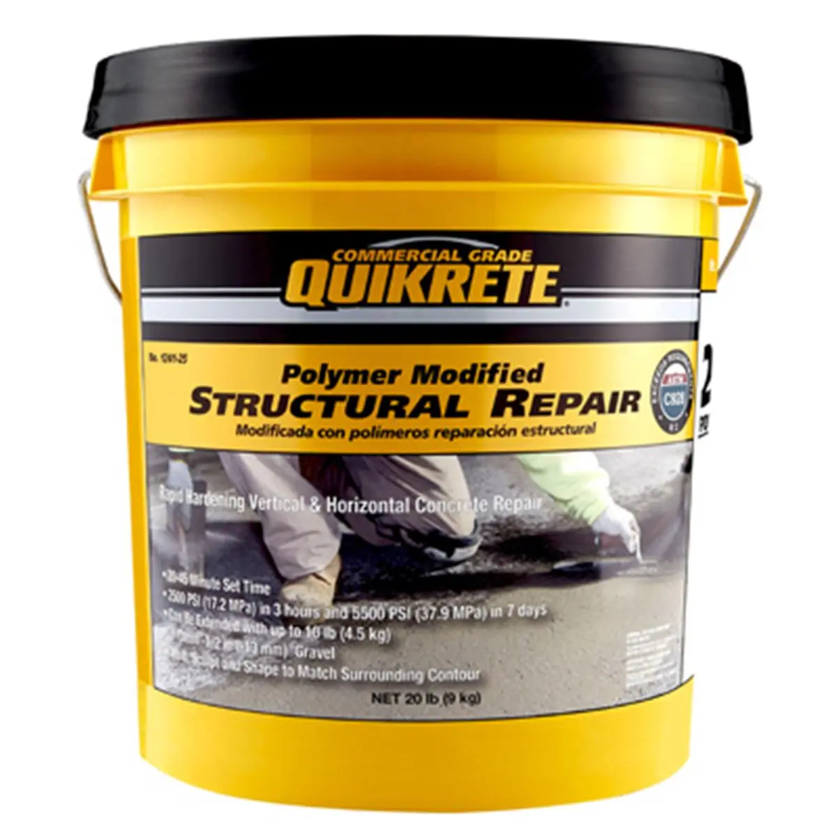 212 MAIN Structural Repair Glue - High Strength Polymer-Modified Rapid Set Repair Material, 20 lb Home Improvement Building Supply for Concrete Fixing