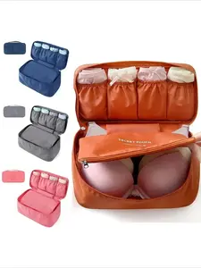 Portable Premium Travel Storage Bag - Multi-functional Organizer for Bra, Underwear, Toiletry & Cosmetic Ideal for Outdoor Trips Travel Accessories