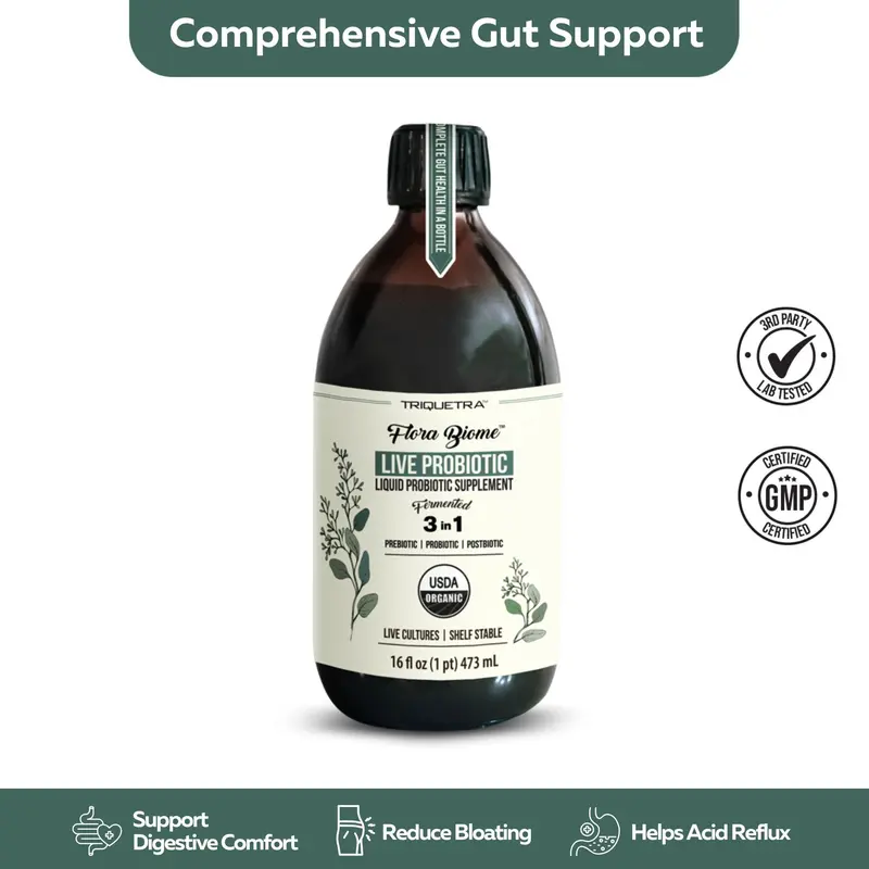 Flora Biome Live Probiotic - Natural Supplement for Health - Edible
