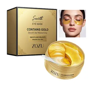 24K Gold Collagen Eye Mask (30 Pairs), Luxurious Repair, Lightens Fine Lines, Fights Puffiness, Brightens The Eye Area, Unisex Eye Care Product Eye Brightener Caffeinated Formula Hydrogel Technology Skin Hydration eye patches under eye patches eye cream