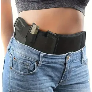 Belly Band Holster for Men and Women - Gun Holster by ComfortTac, Fits Smith and Wesson, Shield,9MM 380 26 43x 1911 vnsh fn reflex holster for concealed carry Glock 19, 17, 42, 43, P238, Ruger LCP, and Similar Guns for Most Pistols and Revolvers