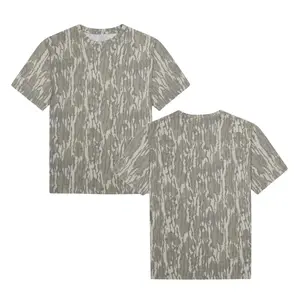 Blank Mossy Oak Bottomland Camo T-Shirt – Unisex All Over Print Tee, Outdoor Hunting Streetwear Shirt