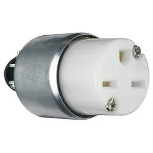 212 MAIN Pass & Seymour PS615CACC20 15A White Armored Electrical Connector - 15a capacity
