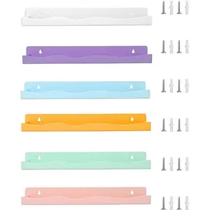 6 Piece Acrylic Nail Polish Organizer Box, Wall-Mounted Rack for Manicure Supplies, Ideal for Salons and Retailers