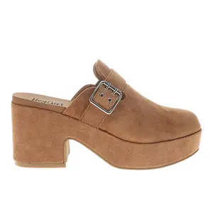 Corkys Womens Tell Me More Block Platform Clogs Casual - Brown