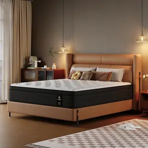 8/12 inch Mattress Memory Foam And Spring, Hybrid MattressMedium Firmness, Lumbar Support, For Home Rooms Hotels,Medium hardness support, soft touch Comfortable sleep, bedroom furniture, elegant bedding, fashionable and permanent style