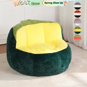 QAK Home Soft Smooth Plush Bean Bag Chair - Available in Multiple Colors - Perfect for Lounging & Relaxation