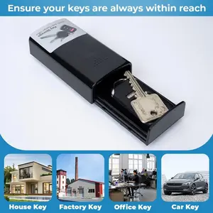 WYZworks XL Magnetic Key Hider, Outdoor Hidden Storage Compartment for Car Key Fob, Fits Keys for Cars, RVs, Boats, Homes, Airbnb Rentals and Emergencies, Diversion Safe Spare Key Holder