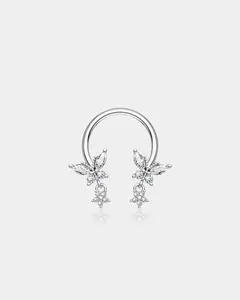 Butterfly Dangle Star Horseshoe Septum Ring