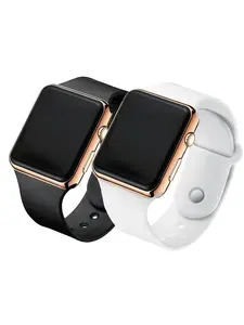 Fashion Digital Watch Set with Silicone Bracelet, Unisex Birthday Gift, Stylish Timepiece for Men & Women, Perfect for All Occasions, Modern Trendy Watch, Wristwatches