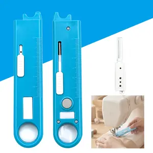 4-in-1 Sewing Threader Tool with Seam Ripper, Ruler Scale & Magnifying Glass – Multifunctional Needle Threader for Sewing Machines, Essential Gadget for Sewing Enthusiasts, Easy-to-Use Portable Sewing Accessory