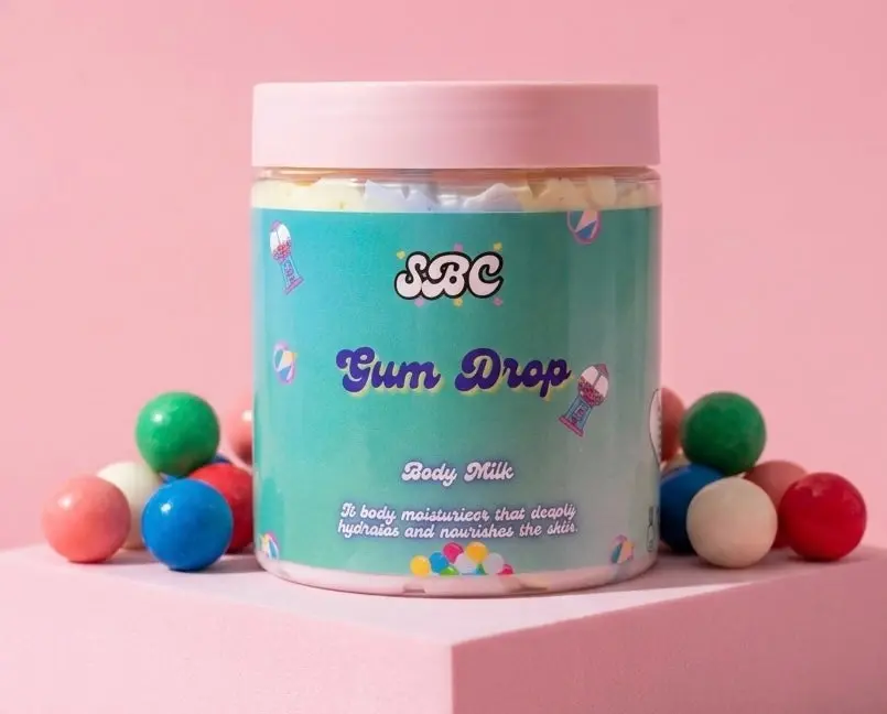 Gum Drop Body Milk - Moisturizing Body Milk with Colorful Gummies, Long Lasting Fragrance for Daily Comfort and Skin Care