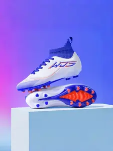 Unisex High-Top Football Cleats, Durable Upper, Lace-Up Closure, Stable & Fast, Ideal for Natural Grass Training & Matches