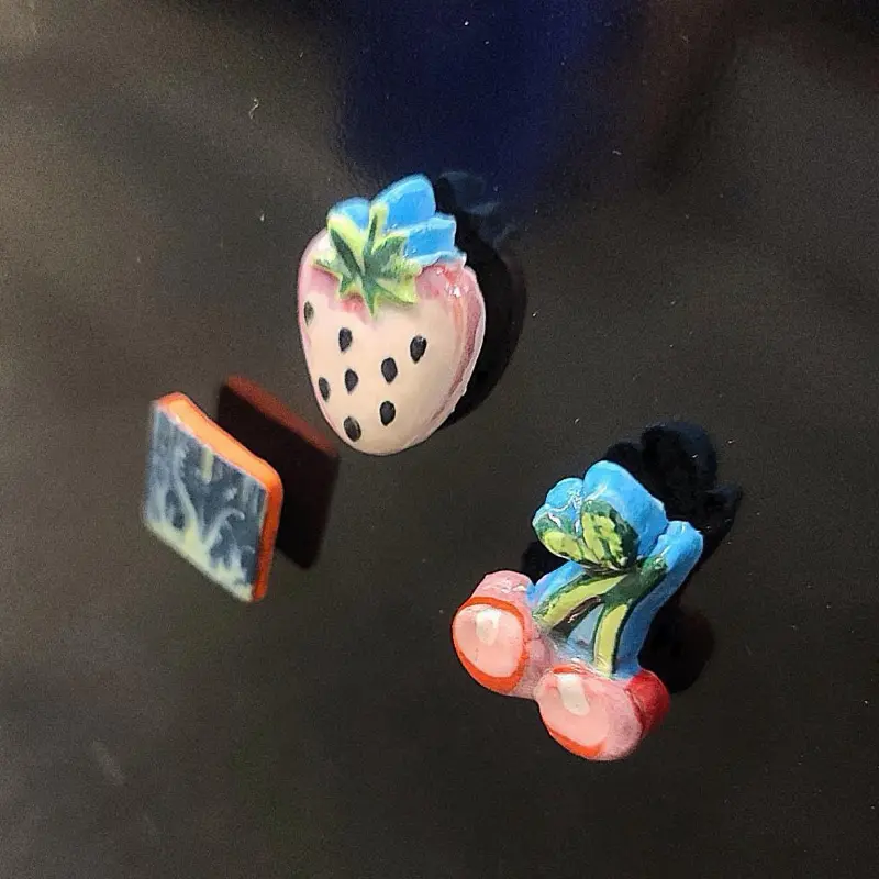 Unique Ceramic Handpainted Magnets, Fridge Magnets
