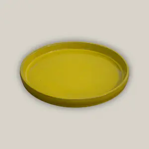 3125L38 - Round | Yellow - Ceramic Clay Pot Saucers (8"-19.5")