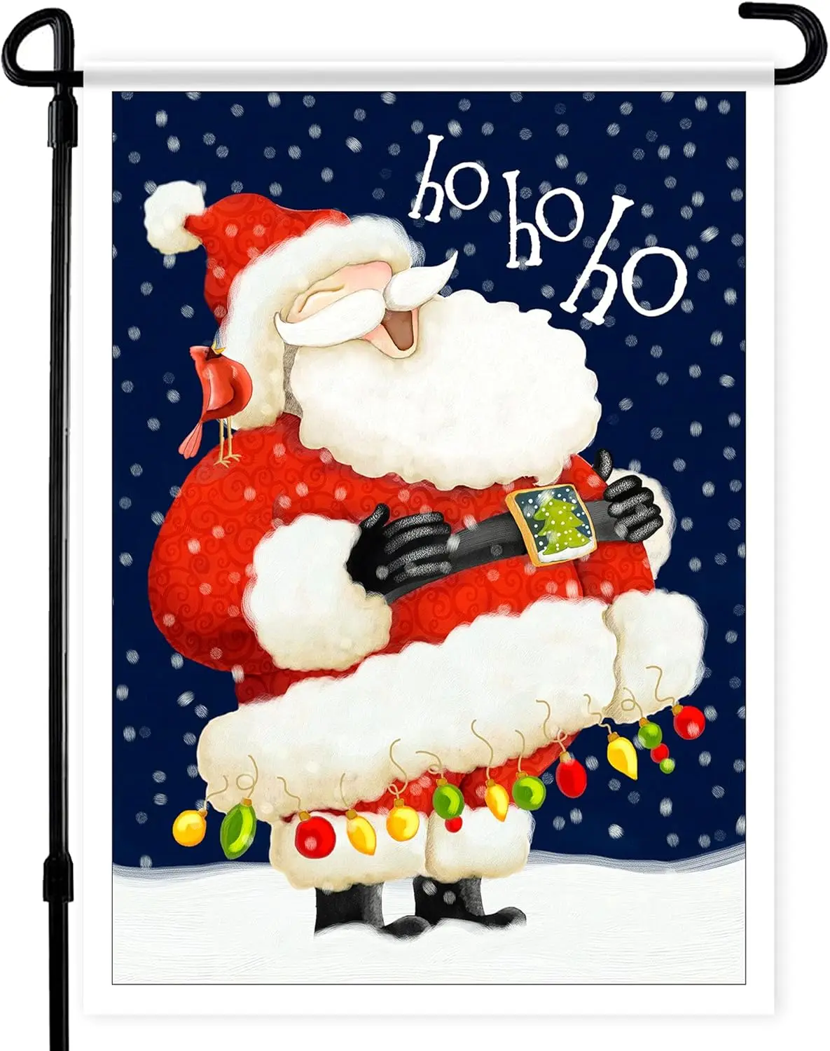 Christmas Garden Flag - Santa Claus Christmas Flag - Small Christmas Flags for Winter Garden Decorations - Christmas House Flags for Yard - Gift For Him - Gift For Her
