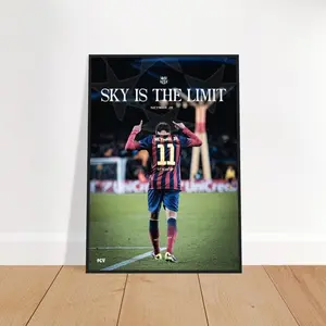 [Unframe Poster] Neymar Jr Football Star Wall Art Sports Decor Print Legend Soccer Fan Gift