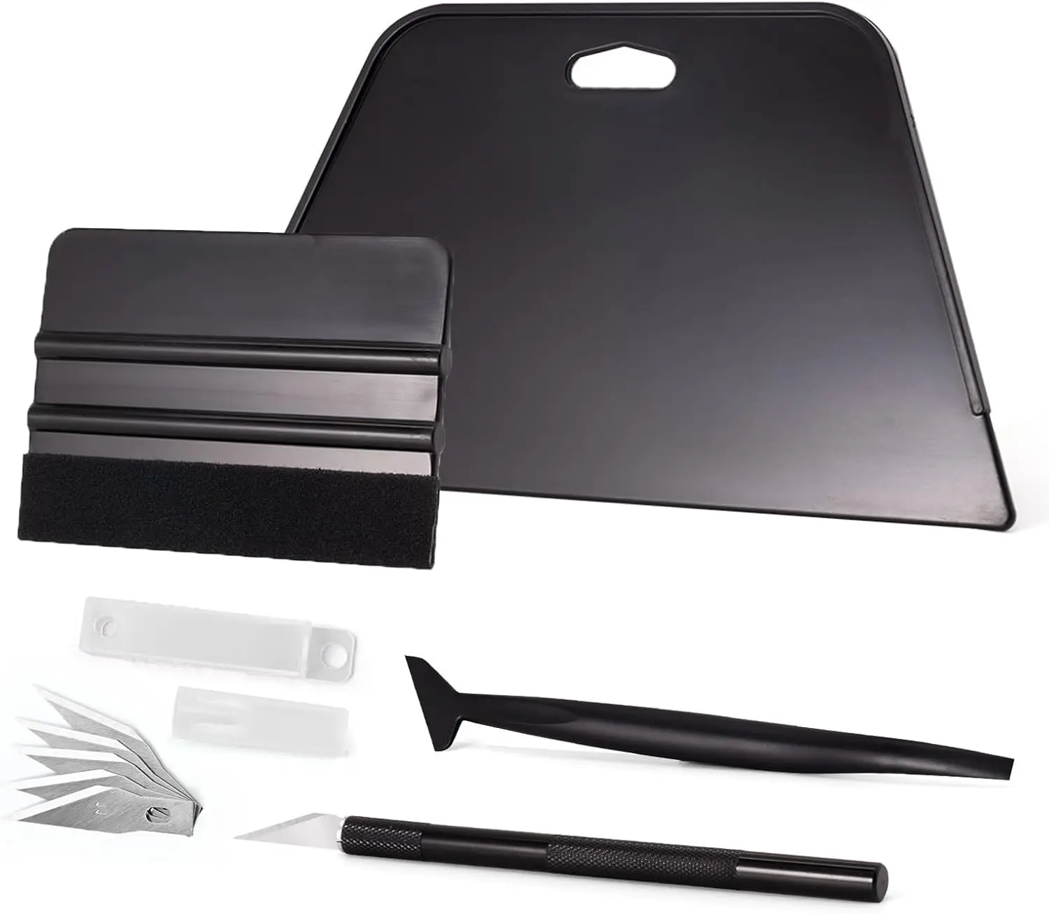 Wallpaper Smoothing Tool Kit, Wallpaper Tools for Applying Peel and Stick Contact Paper Vinyl Film, Includes Big Smoothing , Felt Scraper, Edge Tucking Stick, Craft  &