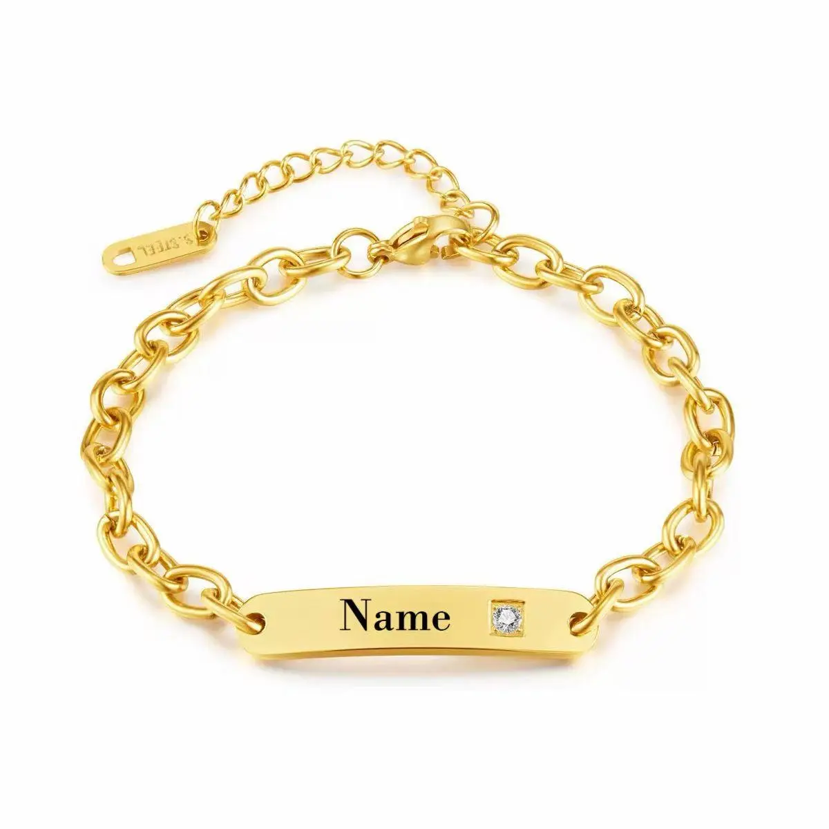 Personalized Name Bracelet Custom Engraved Gift