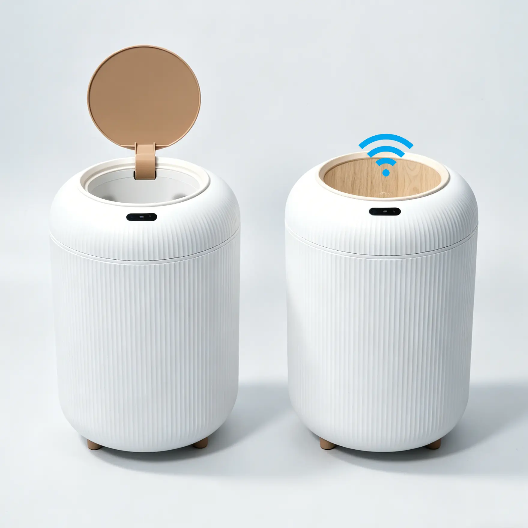 2 Pack Auto-Seal Touchless Modern Trash Can – Motion Sensor, Waterproof & Compact, Blocks Odors! Perfect for Bathroom, Bedroom, Office, Must-Have Eco Upgrade for Your Home!