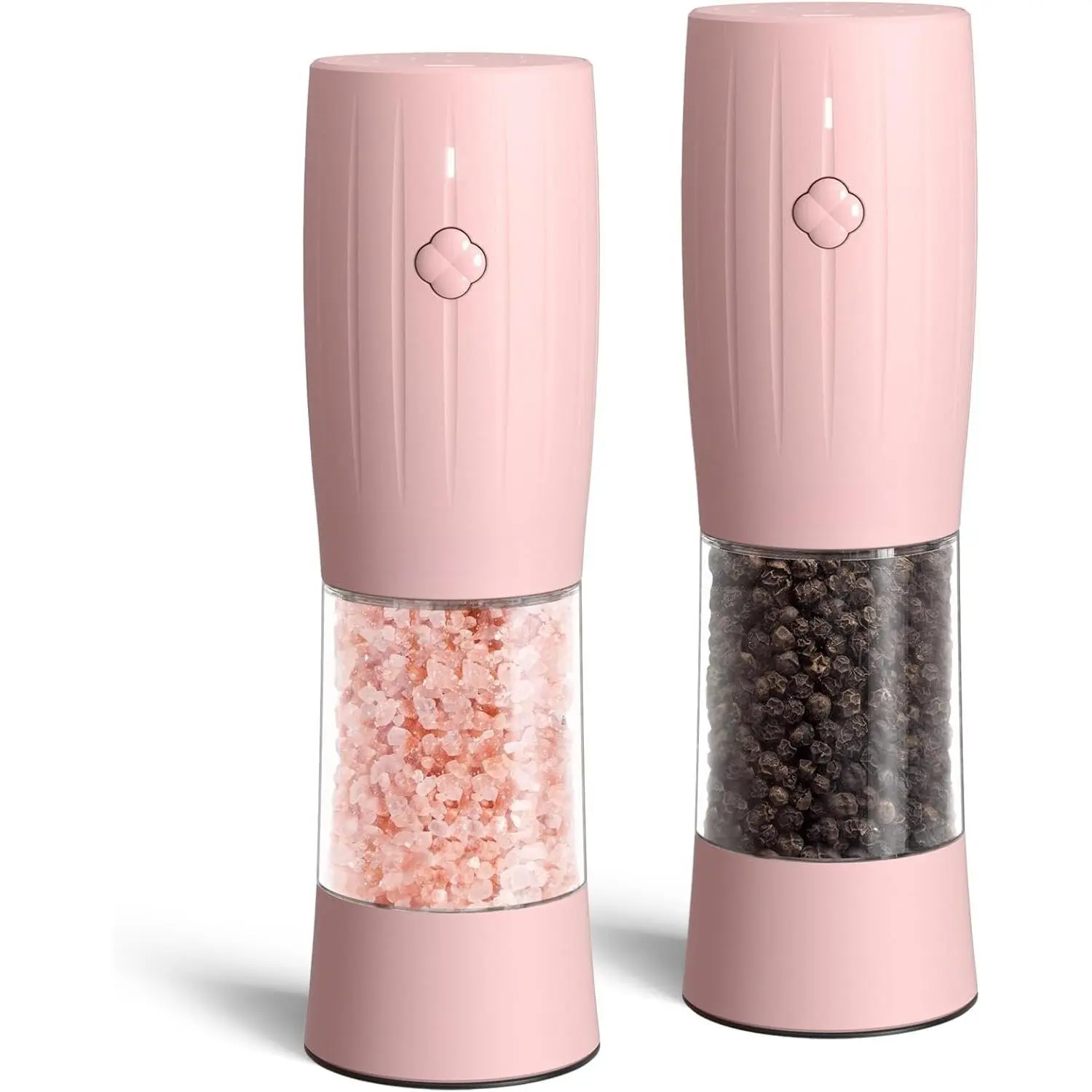 Electric Salt and Pepper  Set, Rechargeable Salt and Pepper Shakers, 6 Adjustable Coarseness, LED Light, Kitchen Gadget & Housewarming ,