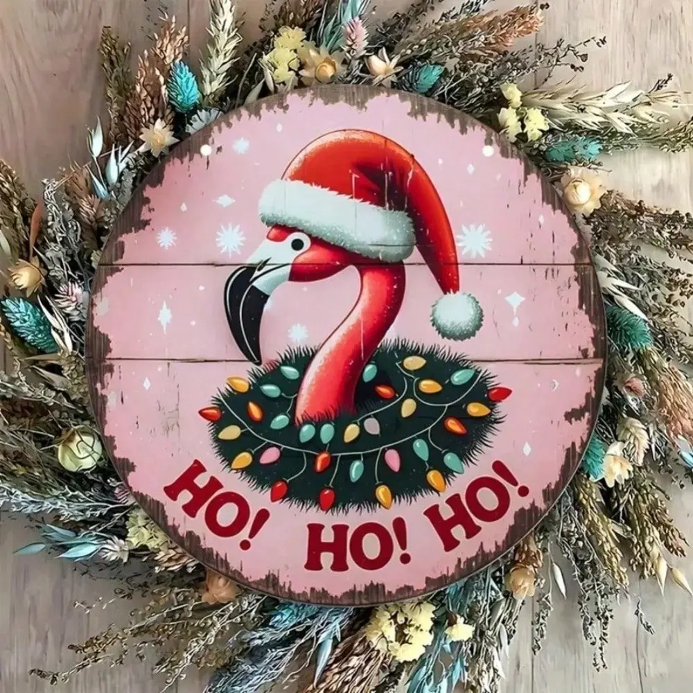 Christmas Flamingo Ornament, Cute Holiday Decoration, Perfect Gift for Festive Season, Adorable Hanging Decor