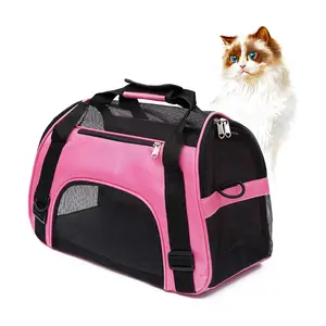 Soft Cat & Small Dog Travel Carrier – Airline-Approved Lightweight Pet Bag for Puppies & Kittens, Cozy Ventilated Tote for Car or Plane Travel
